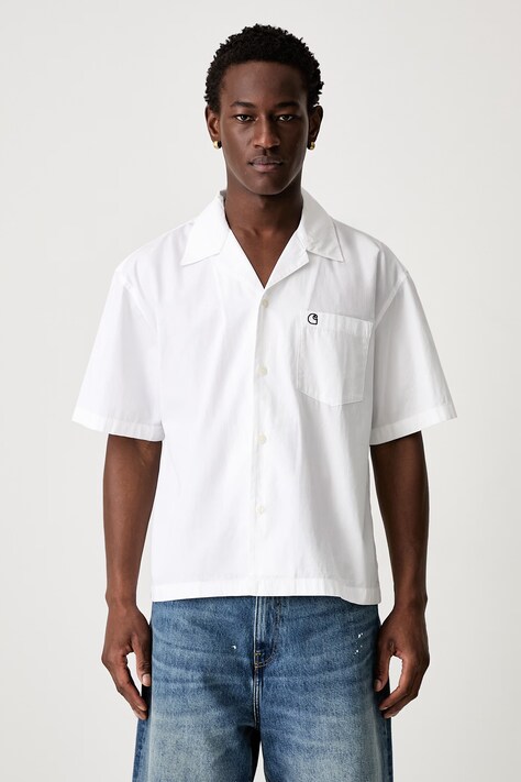 Carhartt WIP S/S Kendry koszula bawełniana męska biała gładka I036809