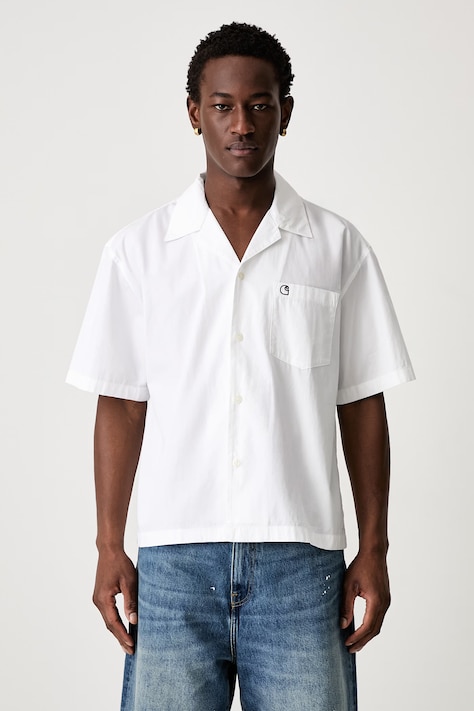 Carhartt WIP S/S Kendry koszula bawełniana męska biała gładka I036809