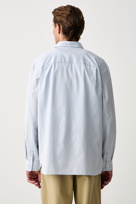 A.P.C. сорочка чоловіча бавовняна chemise malo sans poche — AW26-KDMZW5, блакитний — фото 3