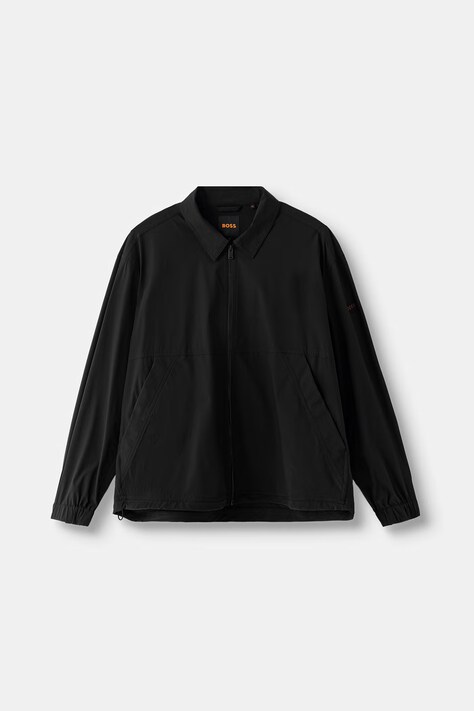 BOSS Orange kratka jakna za muškarce Layok_M crna 50565956