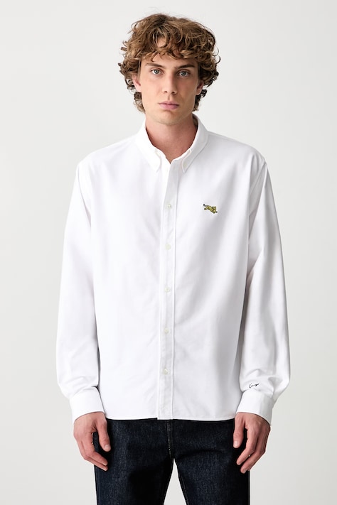 Kenzo риза от памук мъжка бяла FG65CH4109LO