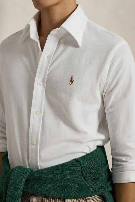 Polo Ralph Lauren сорочка "оксфорд" чоловіча бавовняна — фото 4