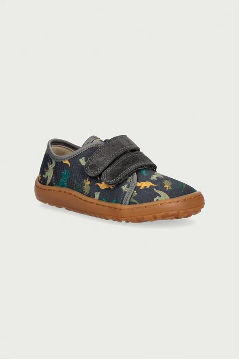 Froddo Kapcie dziecięce BAREFOOT CANVAS szare G1700440