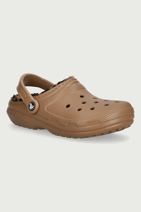 Crocs Klapki damskie Classic Animal brązowe 215015
