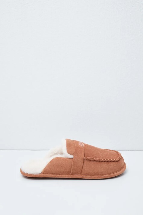 women'secret Miękkie kapcie damskie MMR MOC SLIPRS CAMEL brązowe 4994459
