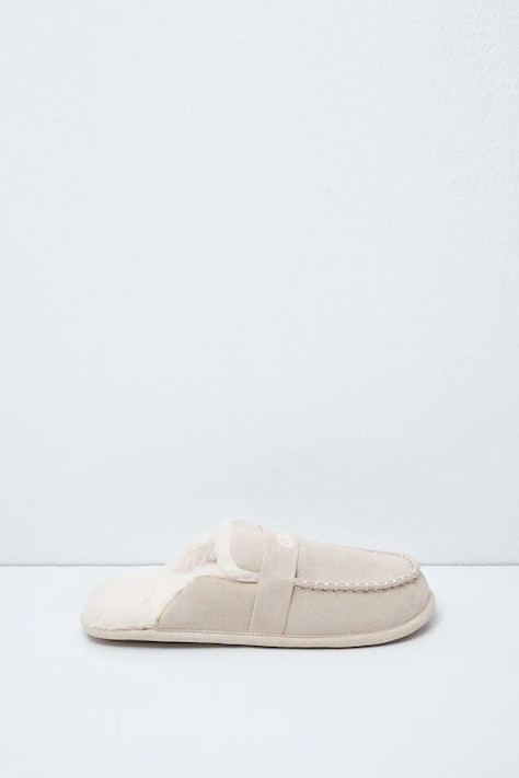 women'secret Kapcie damskie MMR MOC SLIPRS GREY beżowe 4994460