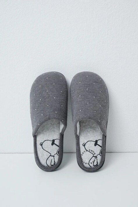 women'secret Papuče za žene MM PE TEXTURE SLPRS sive 4994421