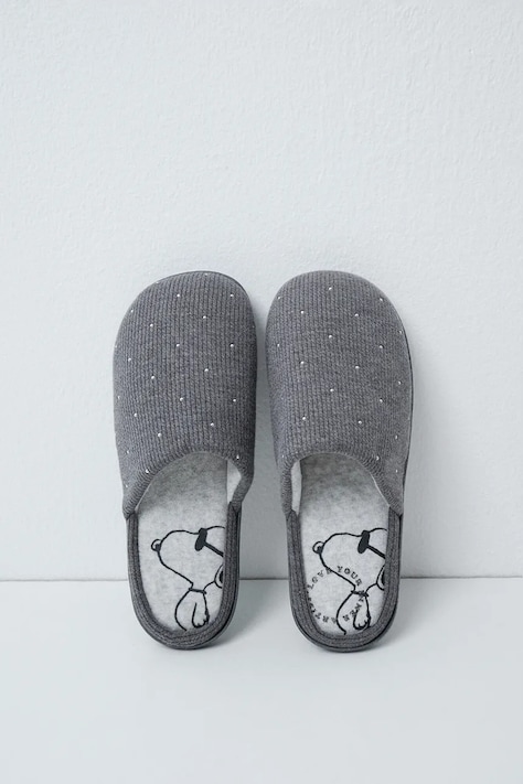women'secret Papuče za žene MM PE TEXTURE SLPRS sive 4994421