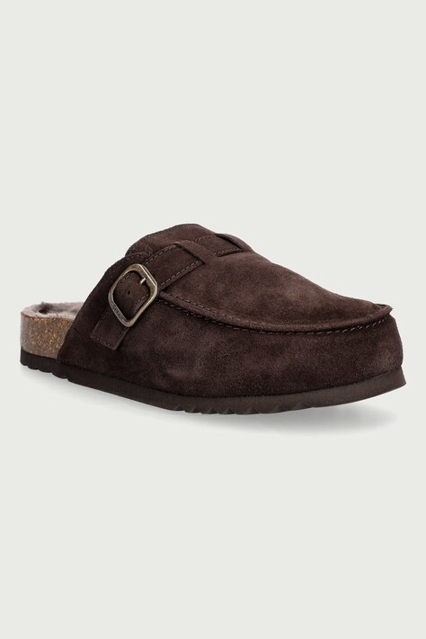 Scholl Natikači moški semišasti DAKOTA FUR rjavi F014601019