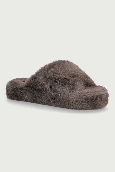Scholl Natikače za žene FLUFFY CROSS smeđe F013954015