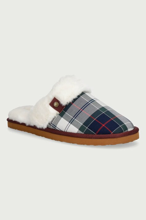 Barbour Papuče dámske z mäkkého materiálu Claudia zelené LSL0036TN98