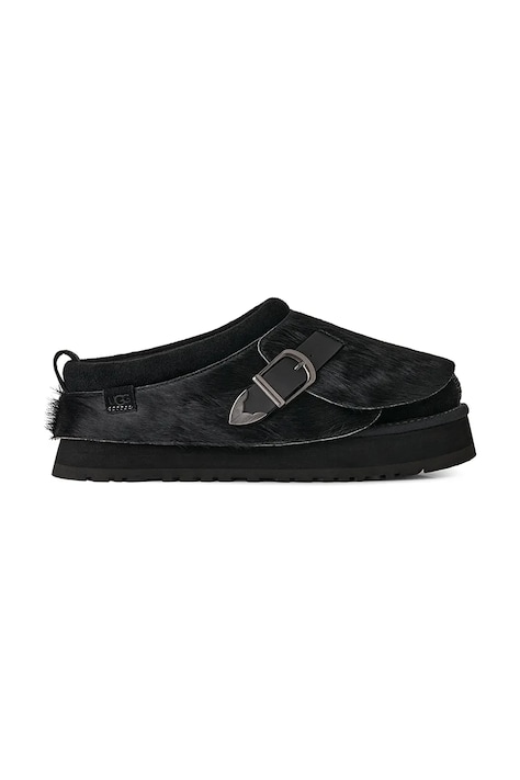 UGG Tazz Western kapcie damskie skórzane czarne 1183492-BLK
