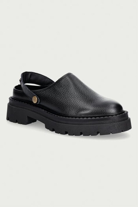 Steve Madden klapki damskie skórzane Karina czarne 11005923