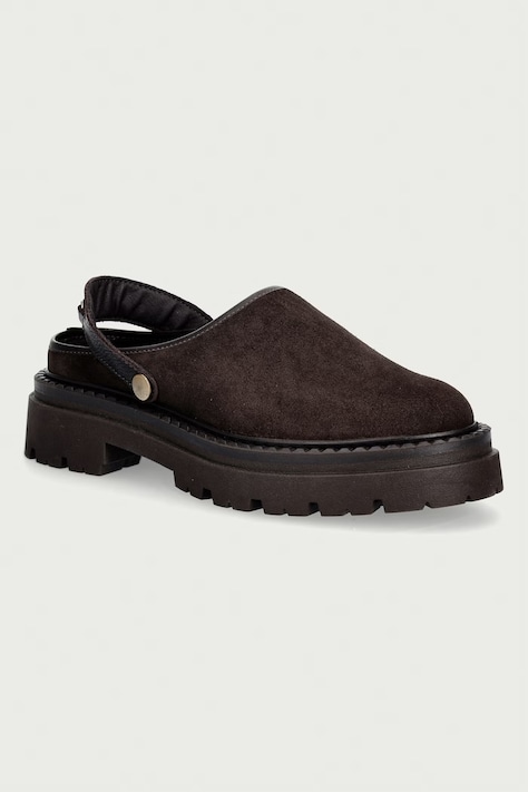 Steve Madden klapki damskie zamszowe Karina brązowe 11005923