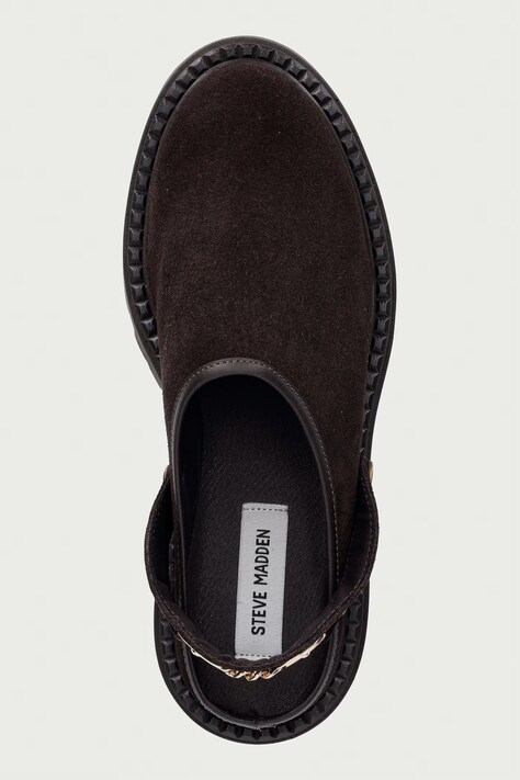 Steve Madden шльопанці жіночі замшеві Karina — AW26-KLDZP1, коричневий — фото 4