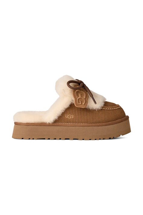 UGG Papuče dámske semišové W Disquette Heritage hnedé 1180360.CHE