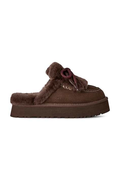 UGG W Disquette Heritage παντόφλες Γυναικείες σουέτ καφέ 1180360.BCDR