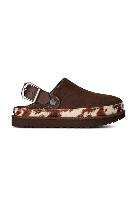 UGG Pantofle dámské semišové W Goldenstar Western Clog hnědé 1180250.BCDR