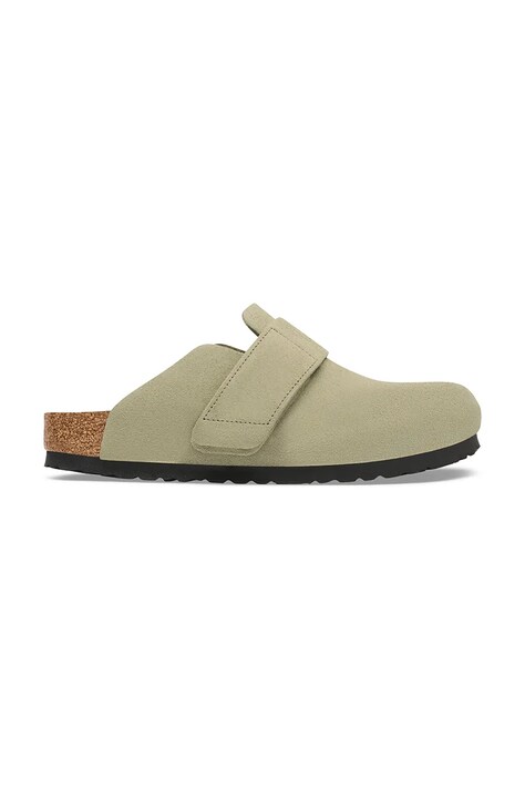 Birkenstock Loma LEVE klapki mules damskie zamszowe zielone 1032460