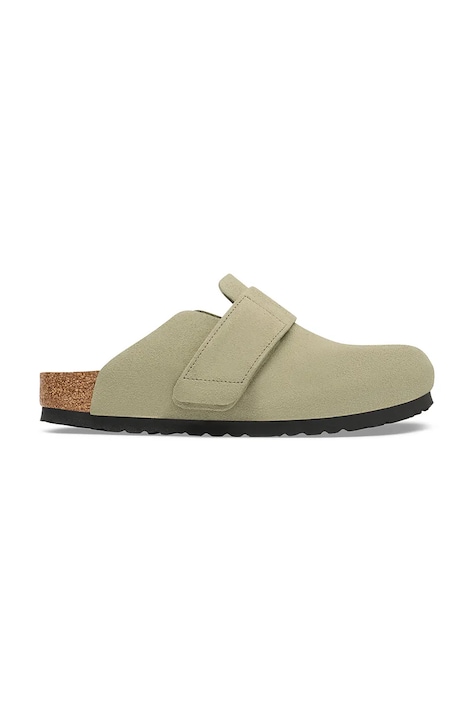 Birkenstock Loma LEVE klapki mules damskie zamszowe zielone 1032460