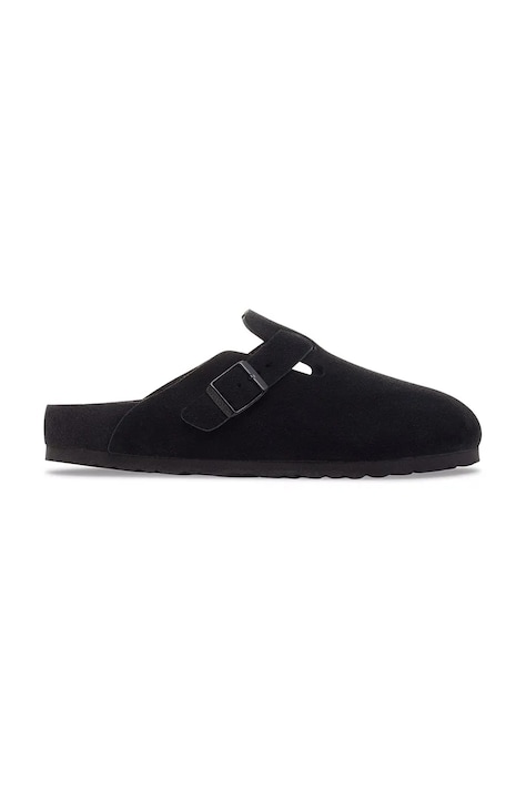 Birkenstock Boston EXQ LEVE шлёпанцы мюли женские замшевые чёрные 1030960