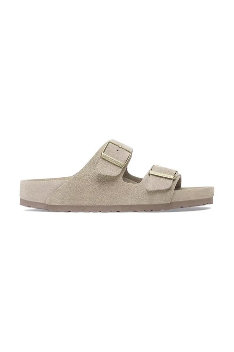 Birkenstock Arizona EXQ LEVE шльопанці жіночі замшеві бежеві 1018443