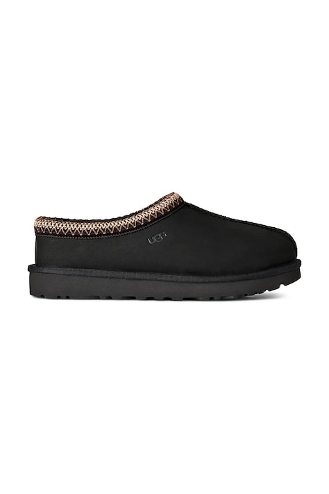 UGG Παντόφλες γυναικείες δερμάτινες W Tasman Nubuck μαύρες 1184353.BLK