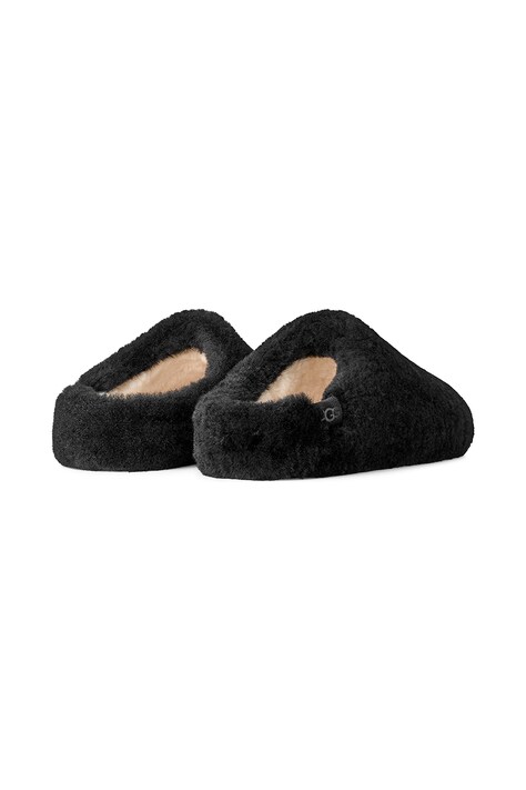 UGG Παντόφλες Γυναικεία W Elea Fluffed Slip-On μαύρες 1184352.BLK