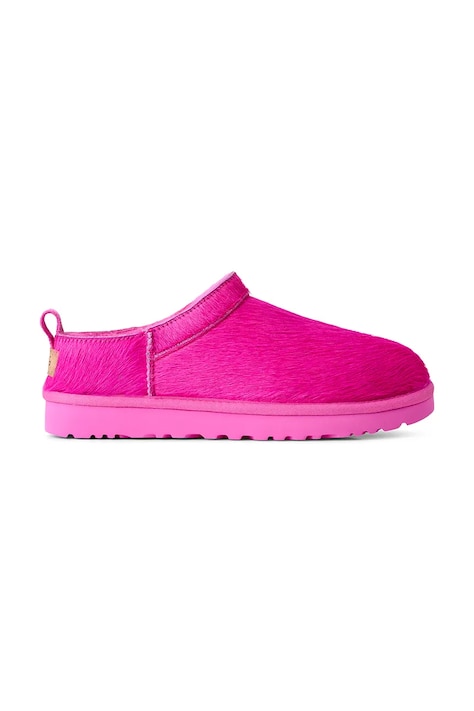 UGG W Classic Micro Calf Hair kapcie damskie skórzane różowe 1180417.BHTF
