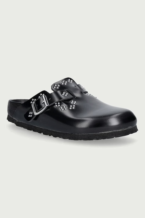 Birkenstock Boston Rivet EXQ LENA șlapi pentru femei din piele negri 1033037