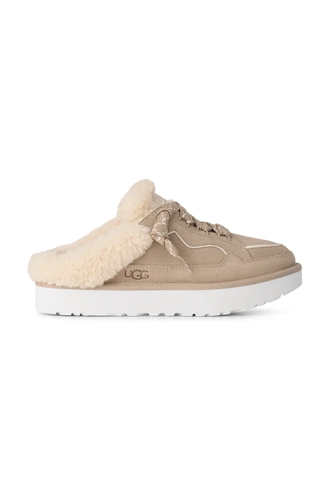 UGG Papuče dámske semišové W Lowmel Mule béžové 1180313.MNL