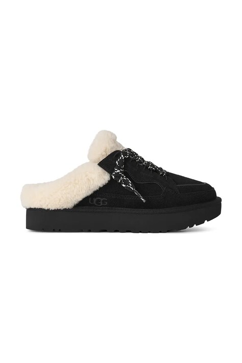 UGG Pantofle dámské semišové W Lowmel Mule černé 1180313.BLK