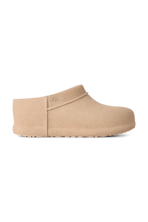 UGG Copati ženski semišasti W Enwrap Clog bež 1180254.MDSD