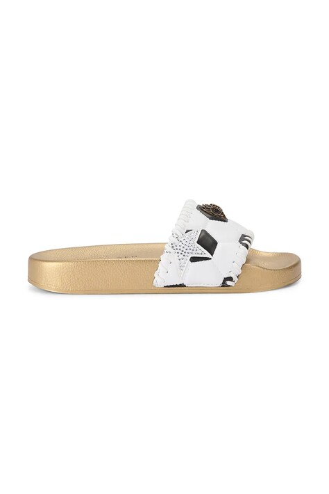 Kurt Geiger London klapki damskie Meena Eagle Footy złote 5855913089