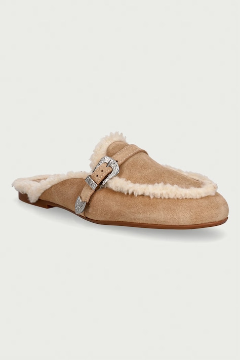Posa σαγιονάρες mules Γυναικεία σουέτ Aspen Mule μπεζ PW231.103