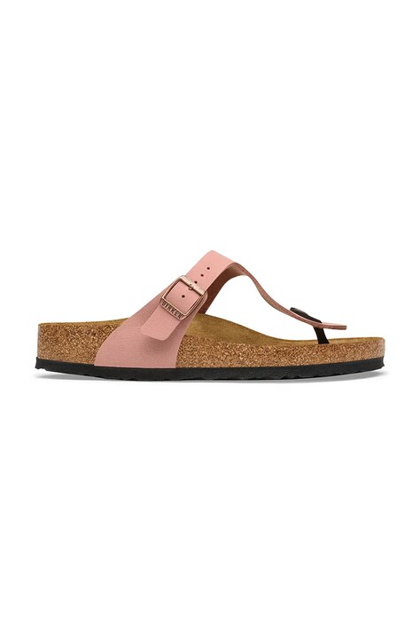 Birkenstock japonki damskie Gizeh Birkibuc różowe 1033151