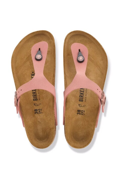 Birkenstock в'єтнамки жіночі Gizeh Birkibuc — AW26-KLDZW7, рожевий — фото 5