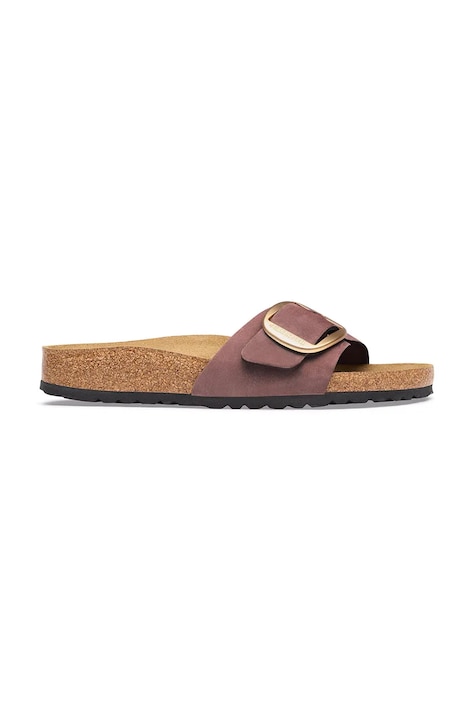Birkenstock šľapky dámske nubukové Madrid Big Buckle Nubuck Leather ružové 1033145