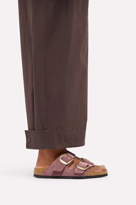 Birkenstock шльопанці жіночі нубукові Arizona Big Buckle Nubuck Leather — AW26-KLDZWW, рожевий — фото 6