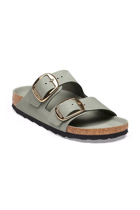 Birkenstock klapki damskie skórzane Arizona Big Buckle Oiled Leather niebieskie 1032932
