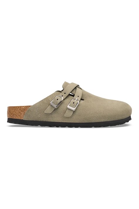 Birkenstock σαγιονάρες mules Γυναικεία σουέτ Blair Suede Leather μπεζ 1032905