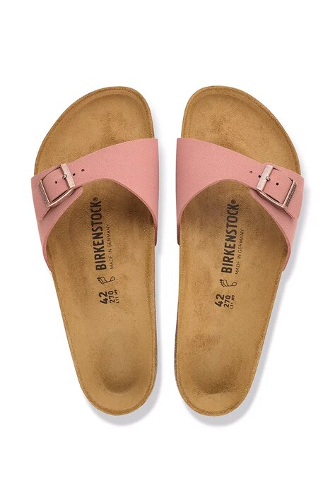 Birkenstock шльопанці жіночі Madrid Birkibuc — AW26-KLDZYN, рожевий — фото 5
