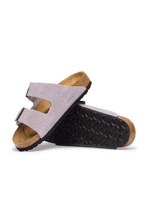 Birkenstock шльопанці жіночі замшеві Arizona Suede Leather — AW26-KLDZYO, фіолетовий — фото 4