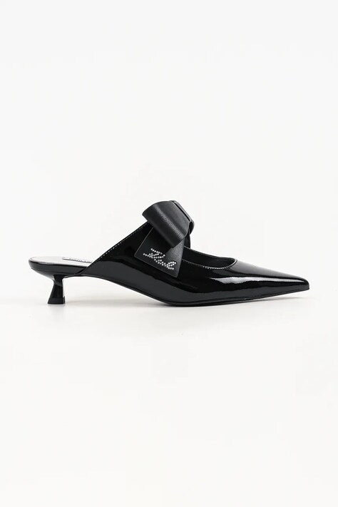 Karl Lagerfeld szpilki skórzane Pasha czarne KL30106