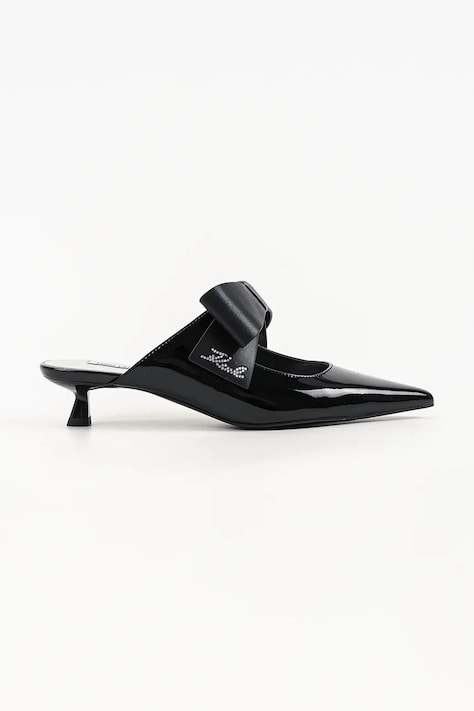 Karl Lagerfeld szpilki skórzane Pasha czarne KL30106
