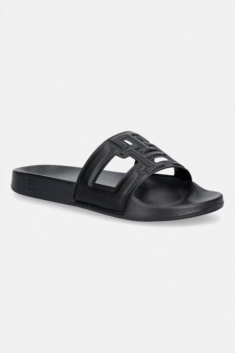 Tommy Hilfiger natikače za žene TH MONOGRAM POOL SLIDE crne FW0FW09424