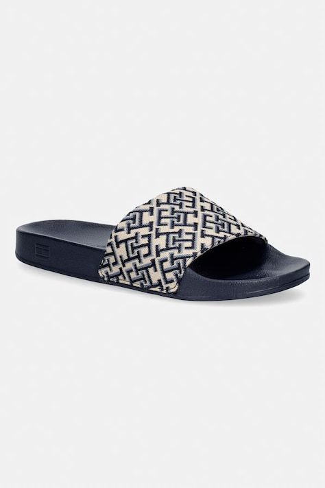 Tommy Hilfiger natikače za žene TH MONOGRAM POOL SLIDE mornarsko plave FW0FW09423