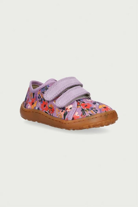 Froddo Papuče detské BAREFOOT CANVAS fialové G1700440