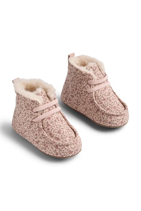 Wheat Kapcie niemowlęce różowe WF835-02