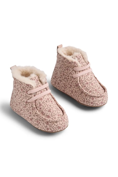Wheat Kapcie niemowlęce różowe WF835-02